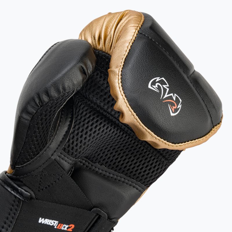 Bokso pirštinės Rival RB10 Intelli-Shock Bag black/gold 7
