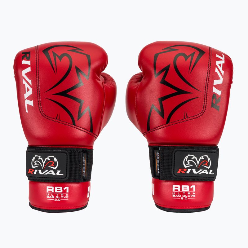 Bokso pirštinės Rival RB1 Ultra Bag 2.0 red 2