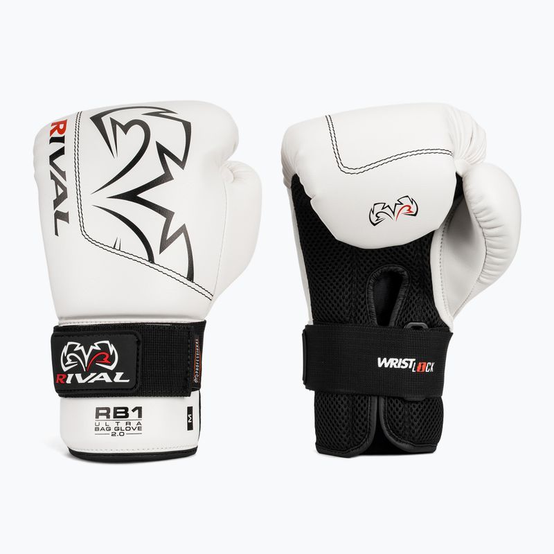 Bokso pirštinės Rival RB1 Ultra Bag 2.0 white