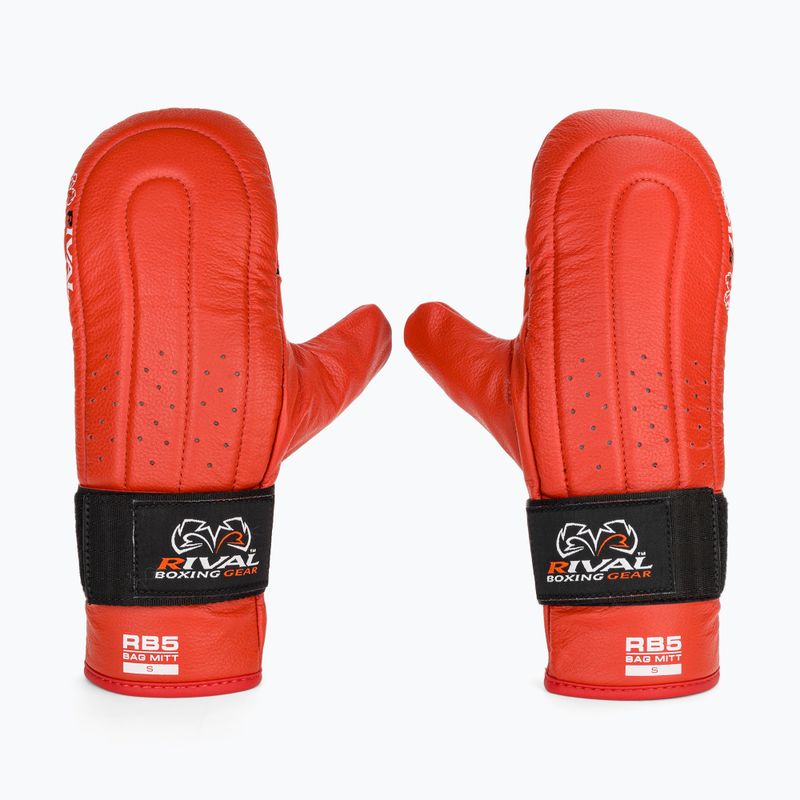 Bokso pirštinės Rival RB5 Bag Mitts red 2