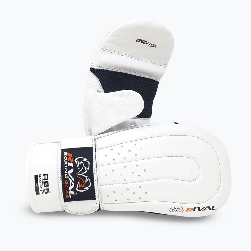 Bokso pirštinės Rival RB5 Bag Mitts white 2