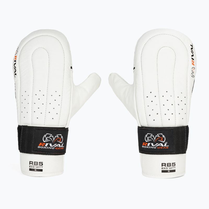 Bokso pirštinės Rival RB5 Bag Mitts white 2
