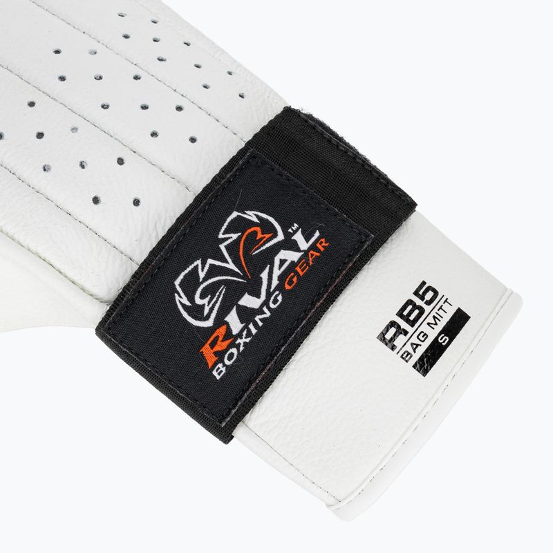 Bokso pirštinės Rival RB5 Bag Mitts white 6