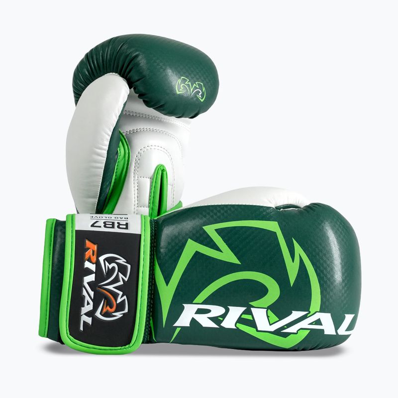 Bokso pirštinės Rival RB7 Fitness Plus Bag green/white 2