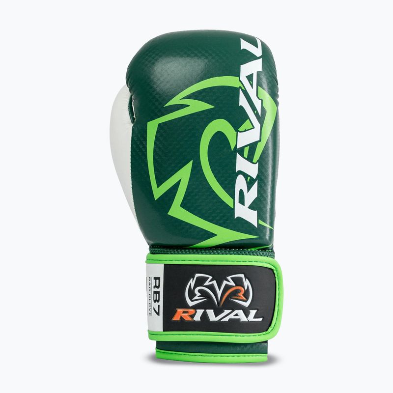 Bokso pirštinės Rival RB7 Fitness Plus Bag green/white 3