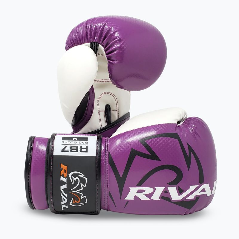 Bokso pirštinės Rival RB7 Fitness Plus Bag purple/white 3