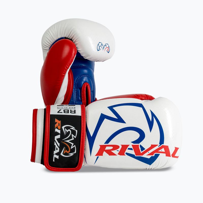 Bokso pirštinės Rival RB7 Fitness Plus Bag white/blue 2