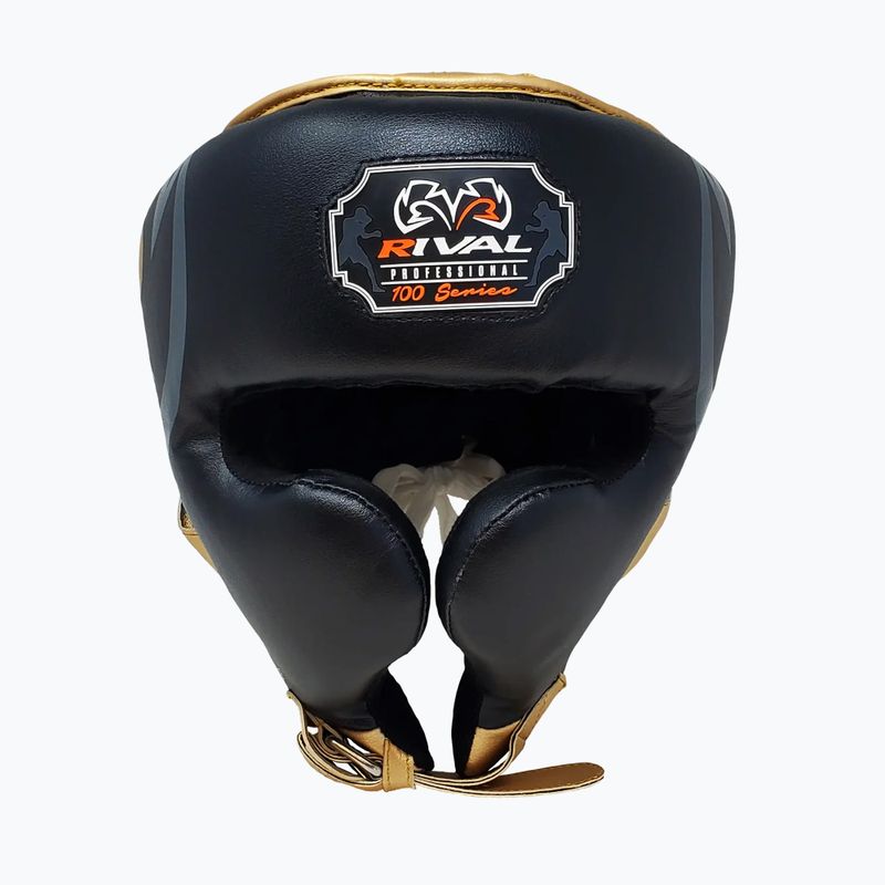 Bokso šalmas Rival RHG100 Professional Headgear black/gold 2