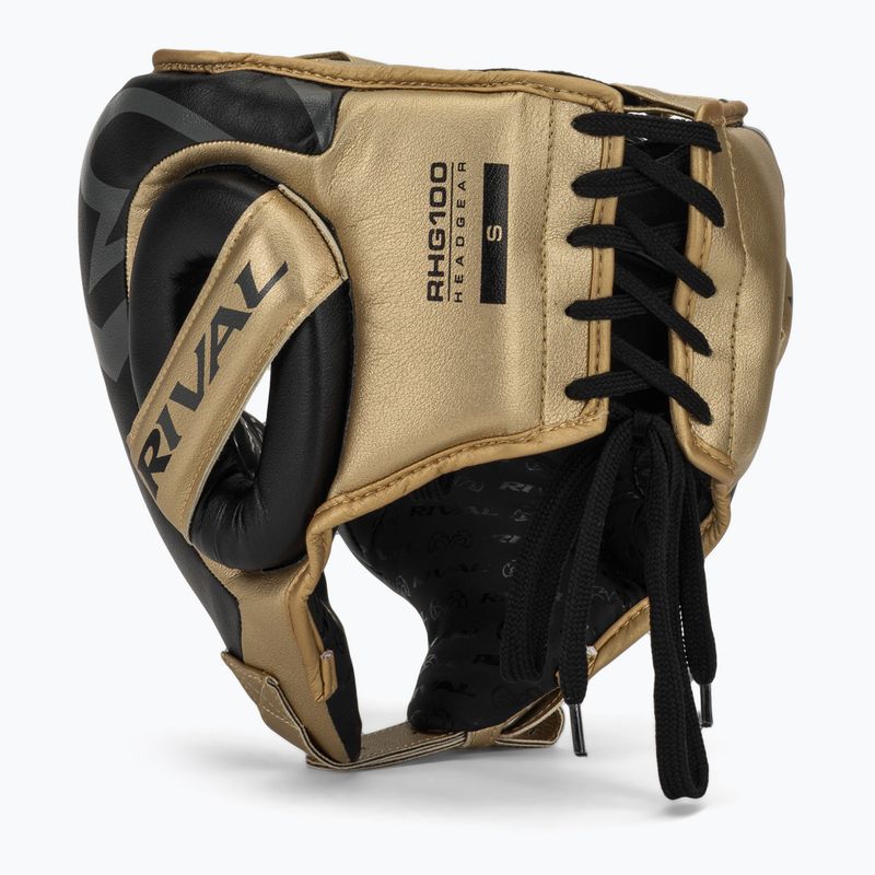 Bokso šalmas Rival RHG100 Professional Headgear black/gold 3