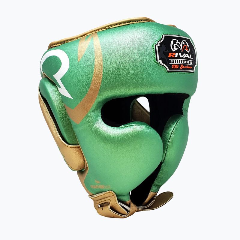 Bokso šalmas Rival RHG100 Professional Headgear green/gold 2