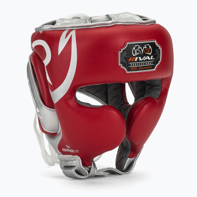 Bokso šalmas Rival RHG100 Professional Headgear red/silver