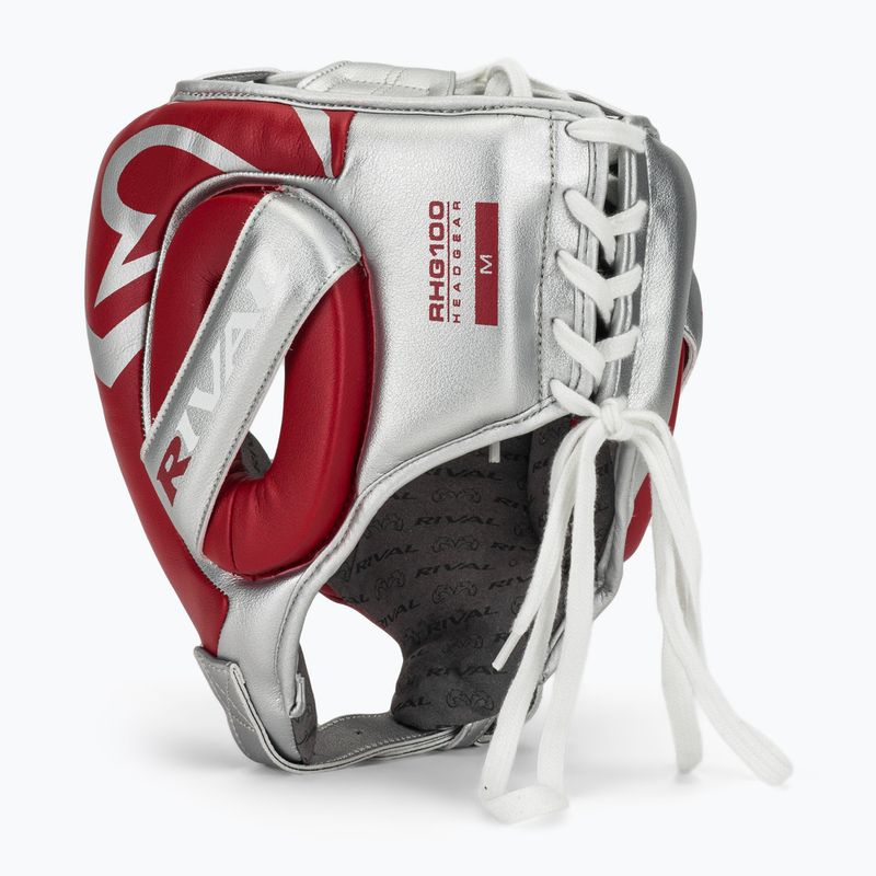 Bokso šalmas Rival RHG100 Professional Headgear red/silver 3