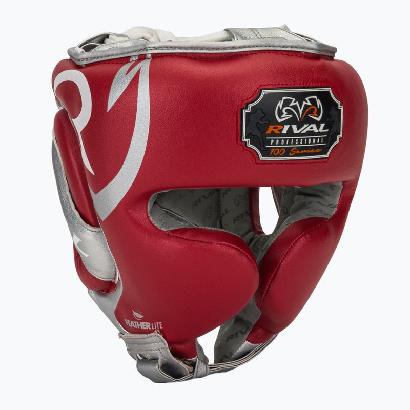 Bokso šalmas Rival RHG100 Professional Headgear red/silver/grey