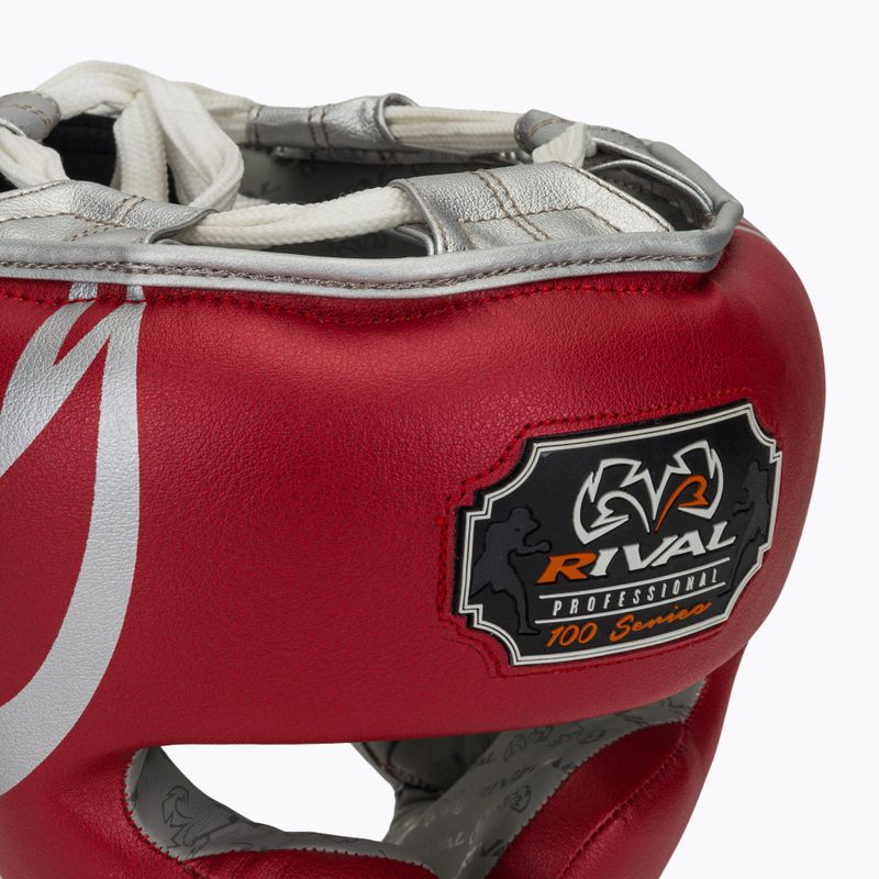 Bokso šalmas Rival RHG100 Professional Headgear red/silver/grey 4