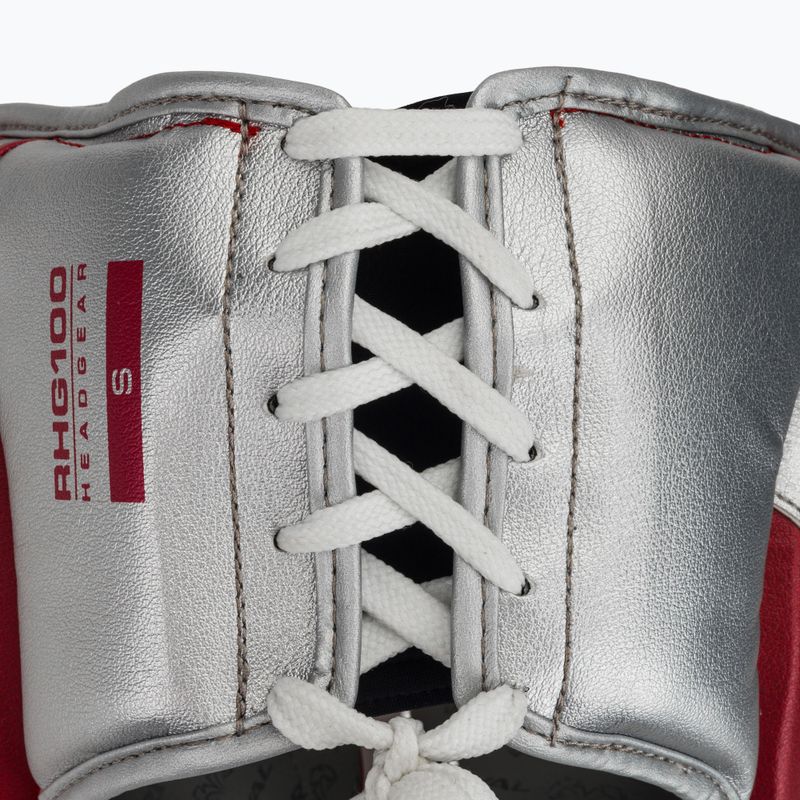 Bokso šalmas Rival RHG100 Professional Headgear red/silver/grey 5