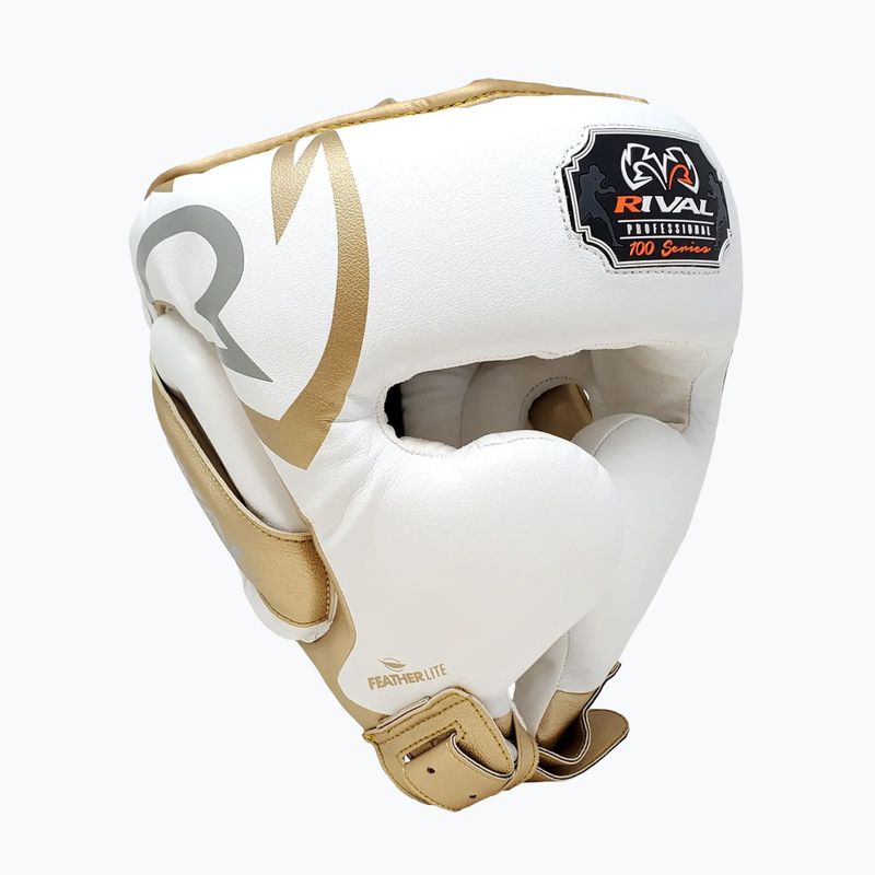 Bokso šalmas Rival RHG100 Professional Headgear white/gold 2