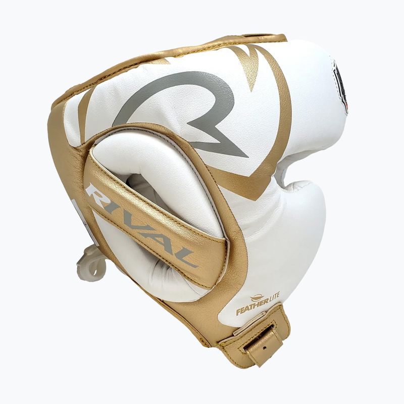 Bokso šalmas Rival RHG100 Professional Headgear white/gold 4