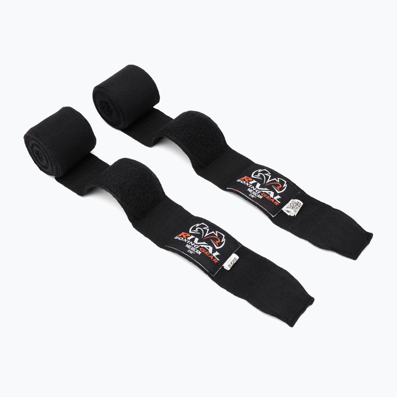 Bokso tvarsčiai Rival Mexican Handwraps 210 black 2