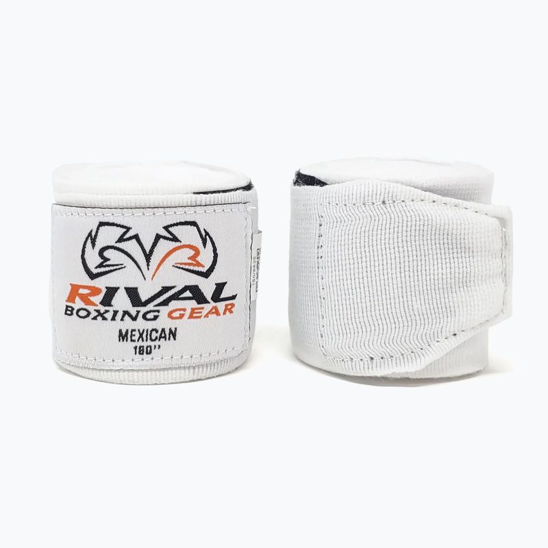 Bokso tvarsčiai Rival Mexican Handwraps 120 cm white