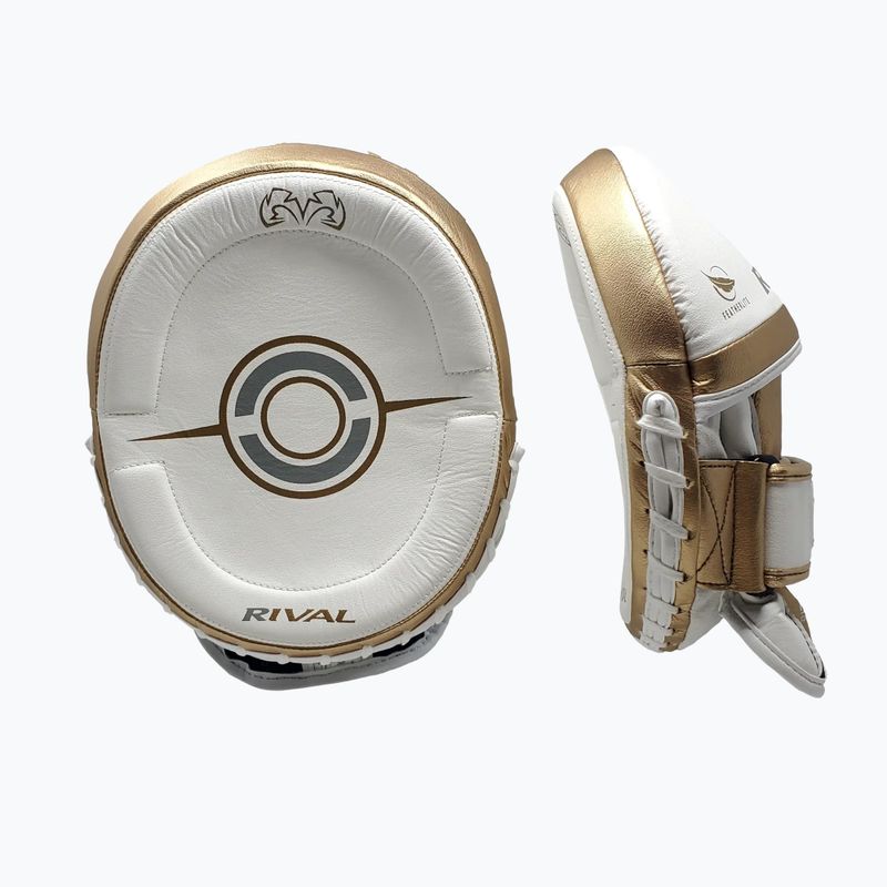 Treniruočių letenos Rival Professional Punch Mitts white/gold 2