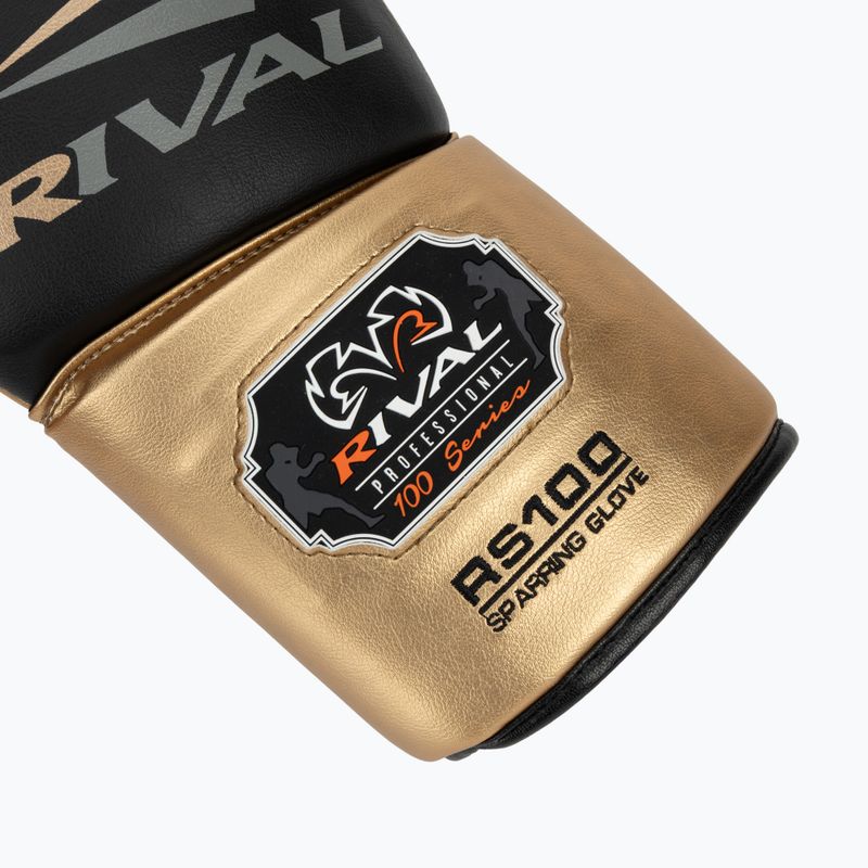 Bokso pirštinės Rival RS100 Professional black/gold 6
