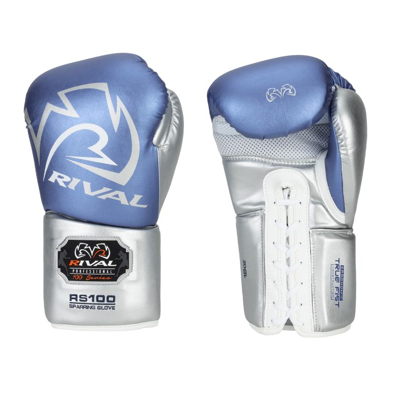 Bokso pirštinės Rival RS100 Professional blue/silver