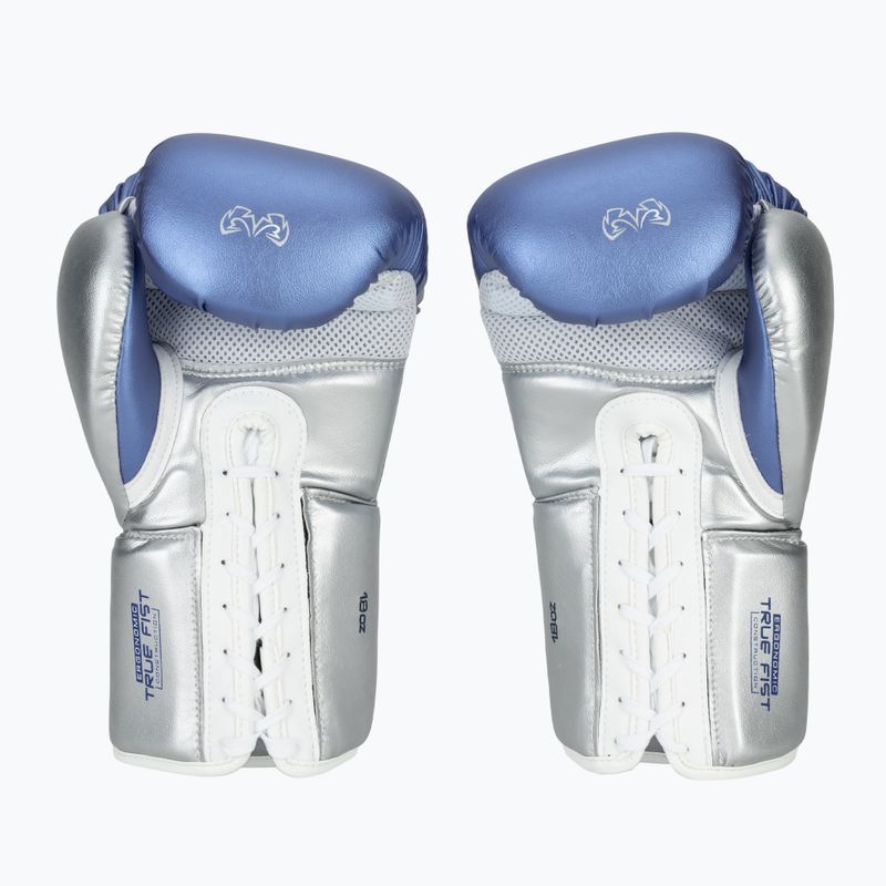 Bokso pirštinės Rival RS100 Professional blue/silver 3