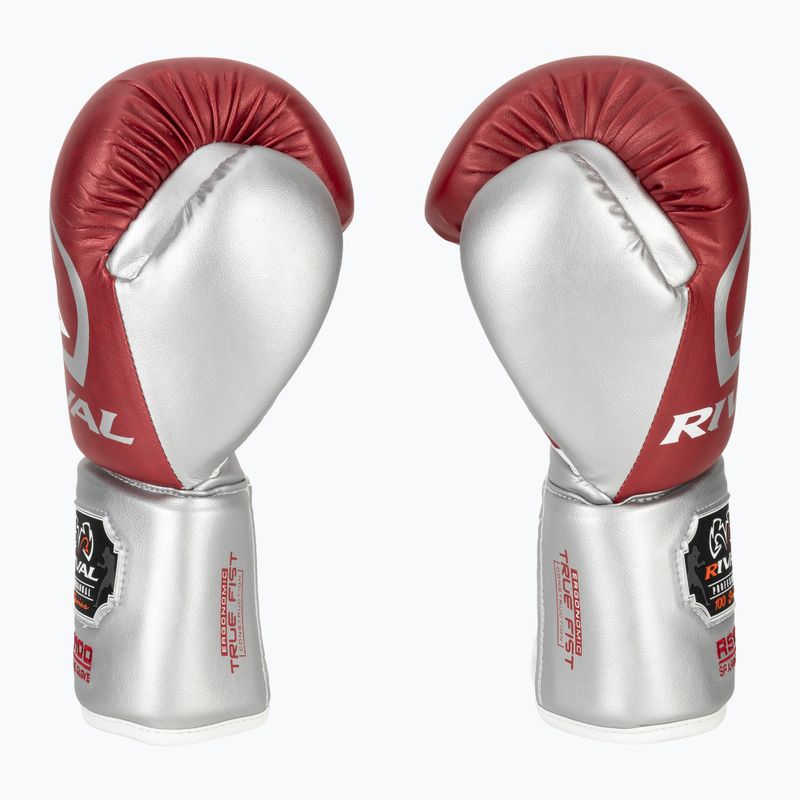 Bokso pirštinės Rival RS100 Professional red/silver 4