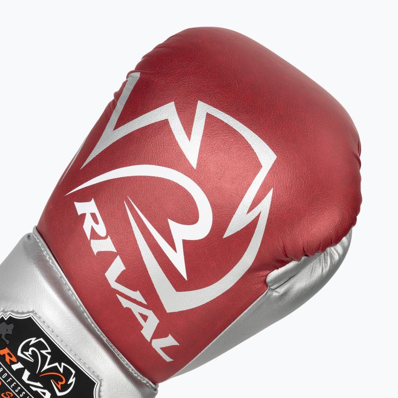 Bokso pirštinės Rival RS100 Professional red/silver 5