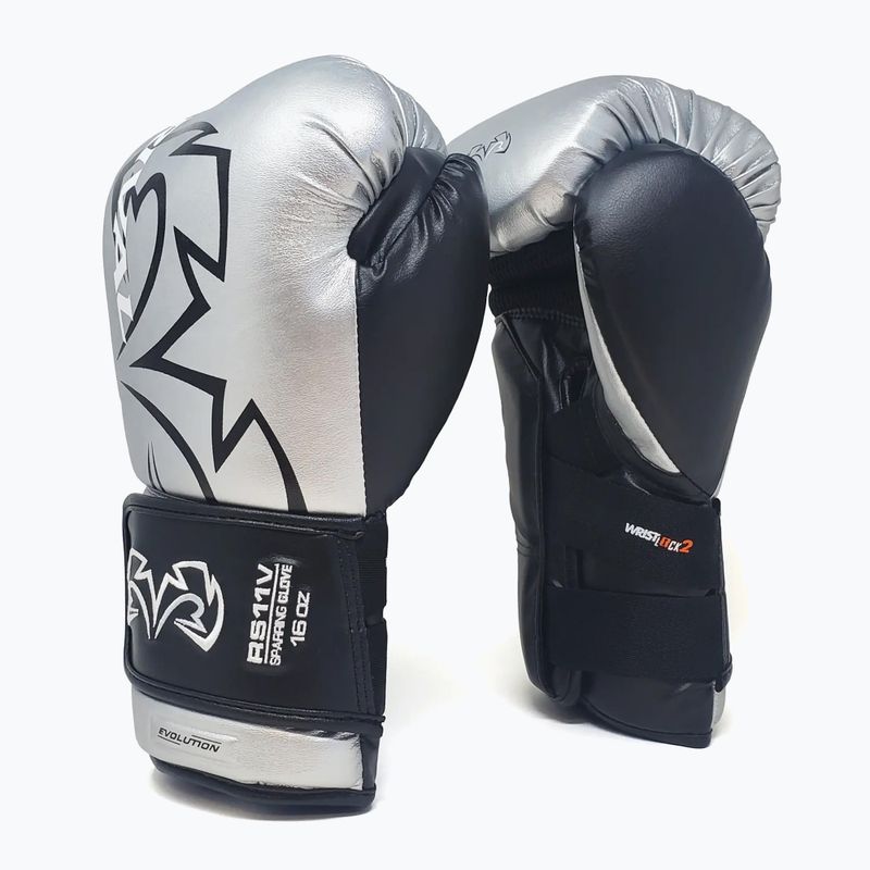 Bokso pirštinės Rival RS11V Professional silver 2