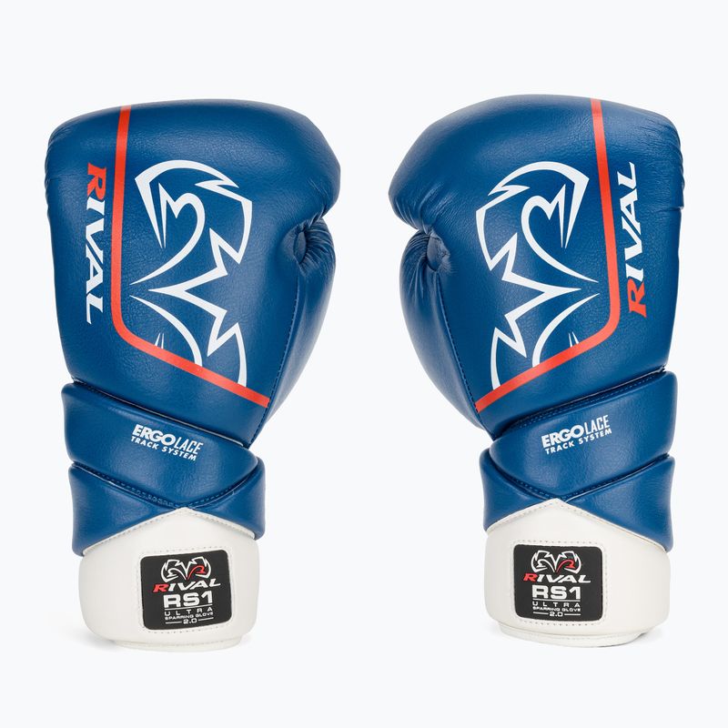Bokso pirštinės Rival RS1 Ultra Sparring 2.0 blue 2