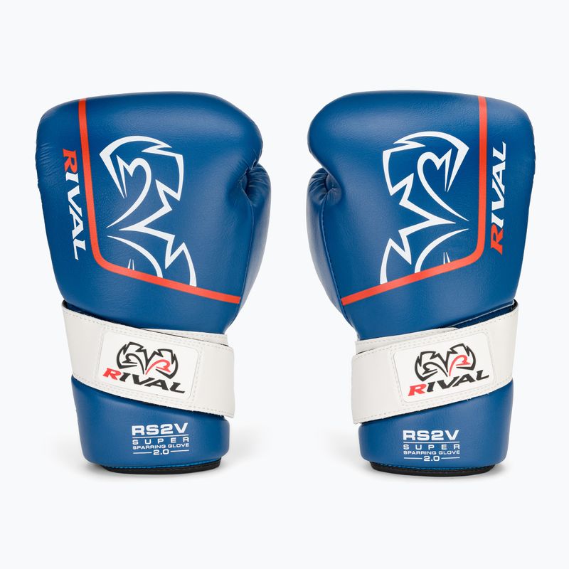 Bokso pirštinės Rival Super Sparring 2.0 blue 2