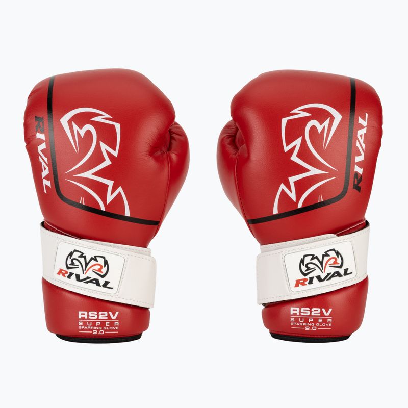 Bokso pirštinės Rival Super Sparring 2.0 red 2