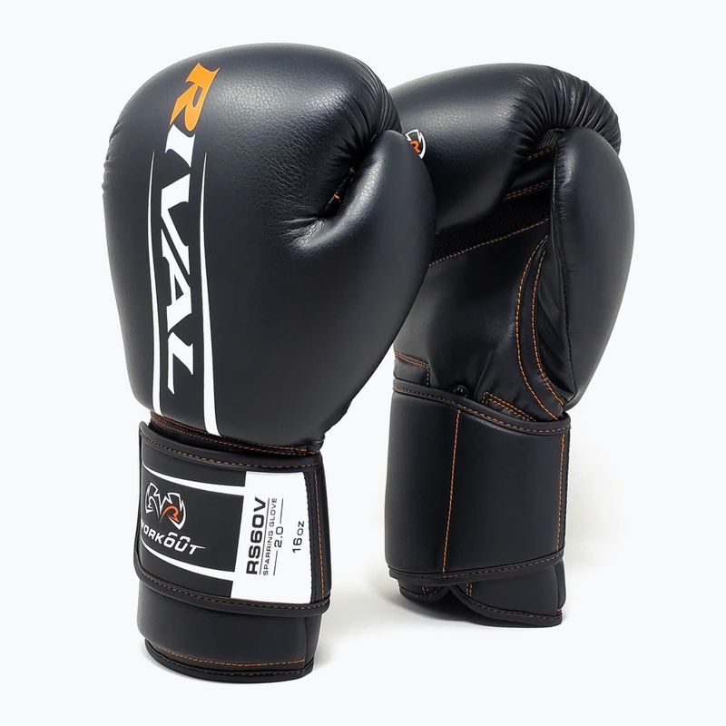 Bokso pirštinės Rival RS60V Workout Sparring Gloves 2.0 black 2