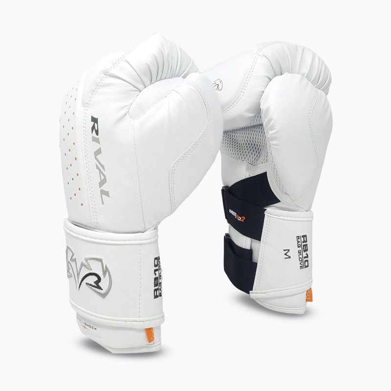 Bokso pirštinės Rival RB10 Intelli-Shock Bag white 2