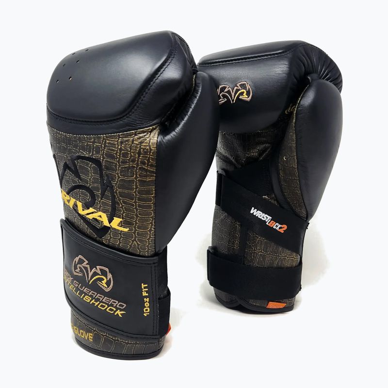 Bokso pirštinės Rival RFX-Guerrero Intelli-Shock Bag Croc Skin Edition black/black 2