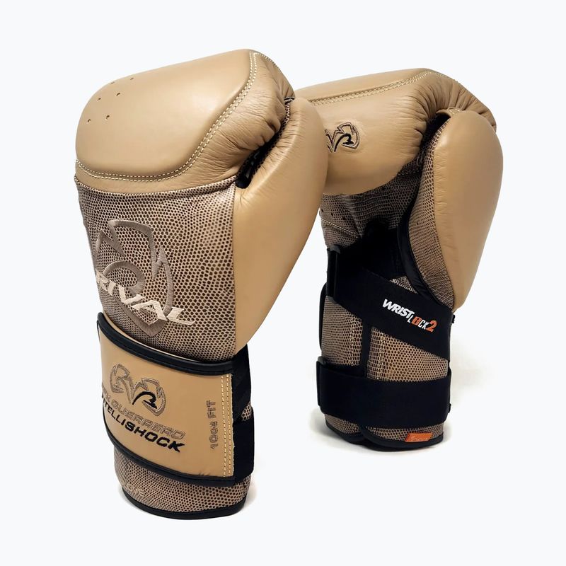 Bokso pirštinės Rival RFX-Guerrero Intelli-Shock Bag Snake Skin Edition beige 2