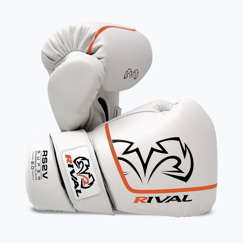 Bokso pirštinės Rival Super Sparring 2.0 white 2