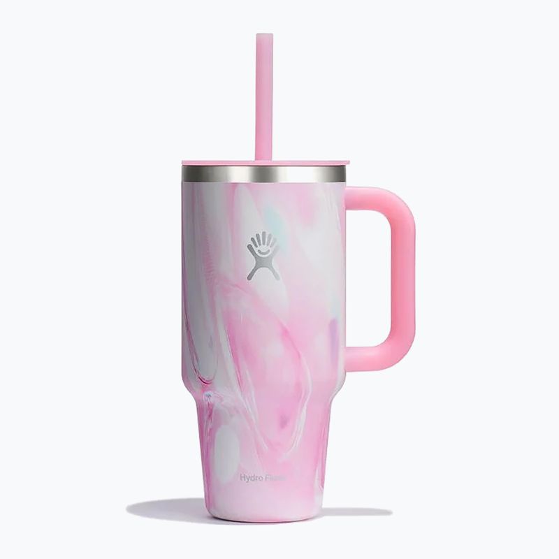 "Hydro Flask Travel Tumbler Jelly" termo puodelis 945 ml rožinis sūkurys