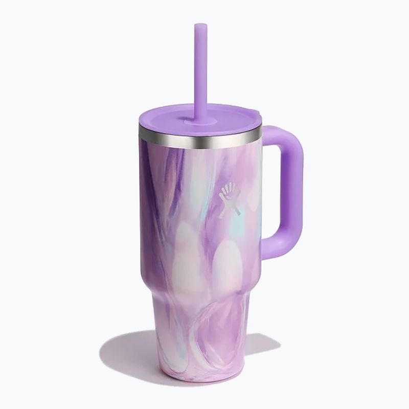 "Hydro Flask Travel Tumbler Jelly" termo puodelis 945 ml purpurinis sūkurys 2