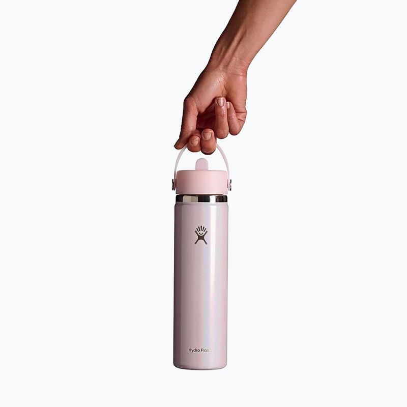 Termo gertuvė Hydro Flask Wide Mouth with Flex Straw Cap 710 ml glimmer pink 3
