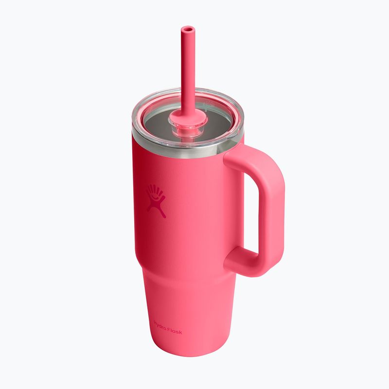Puodelis Hydro Flask Travel Tumbler Clear Lid 710 ml popstar pink 3