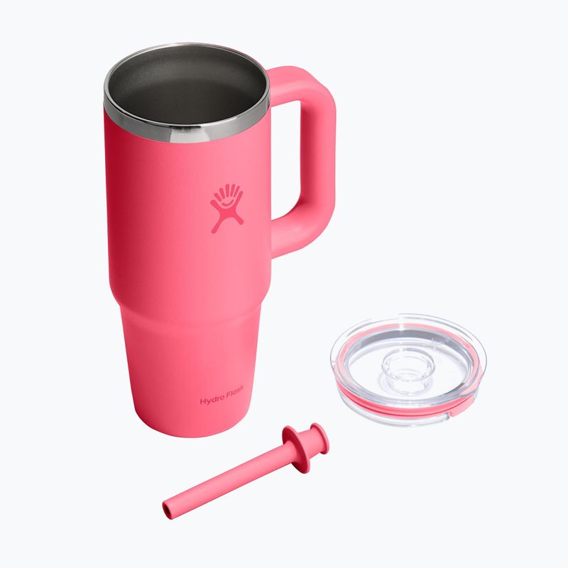 Puodelis Hydro Flask Travel Tumbler Clear Lid 710 ml popstar pink 4