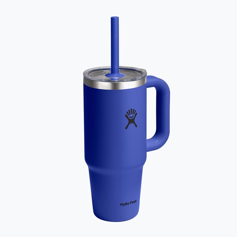 Puodelis Hydro Flask Travel Tumbler Clear Lid 710 ml capri blue 2