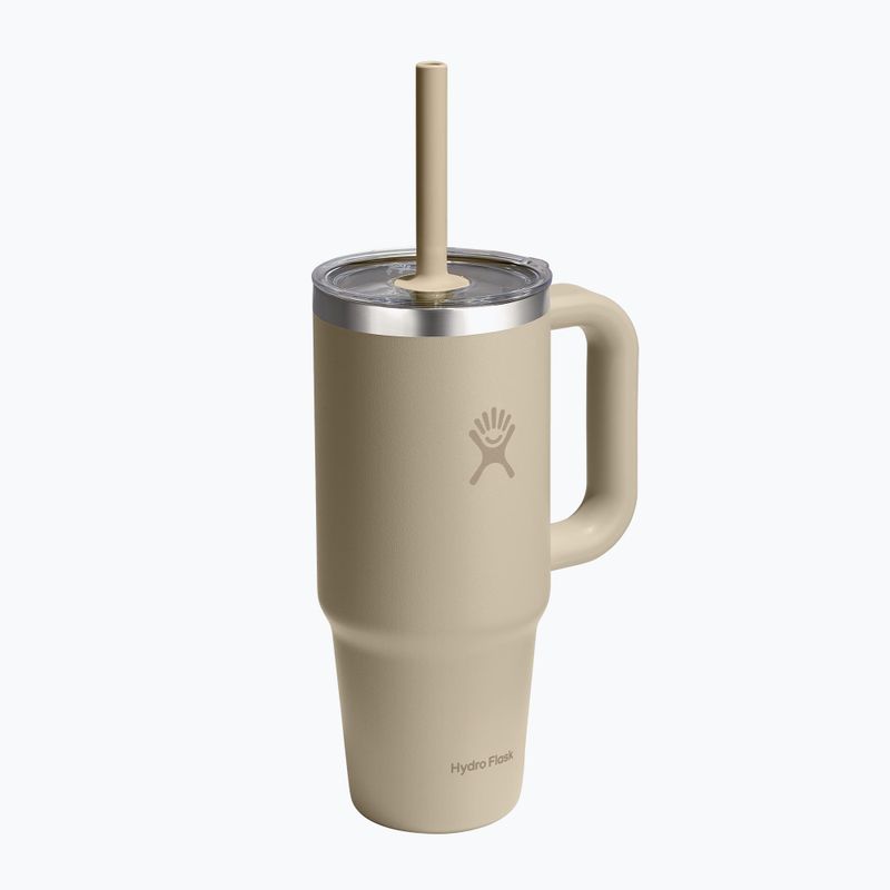 Puodelis Hydro Flask Travel Tumbler Clear Lid 710 ml oat 2