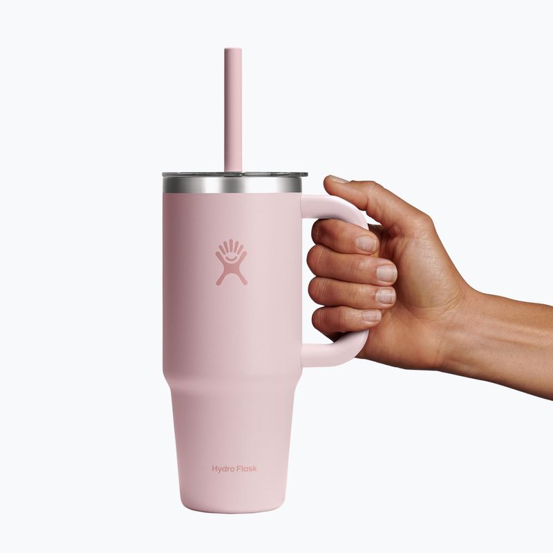 Puodelis Hydro Flask Travel Tumbler Clear Lid 710 ml trillium 5