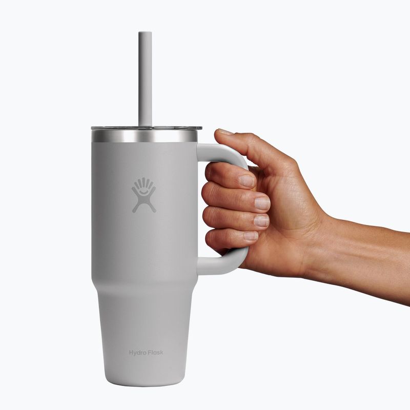 Puodelis Hydro Flask Travel Tumbler Clear Lid 710 ml birch 5