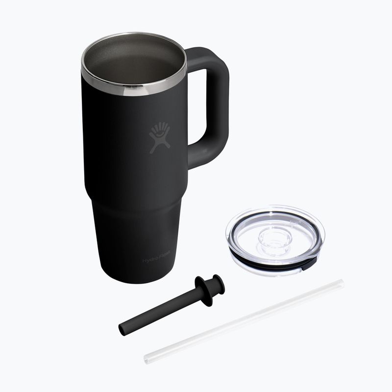 Puodelis Hydro Flask Travel Tumbler Clear Lid 710 ml black 4