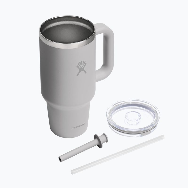 Termosas Hydro Flask Travel Tumbler Clear Lid birch 3