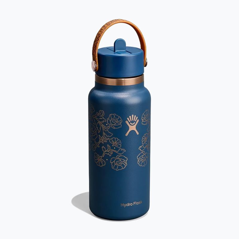 Termo gertuvė Hydro Flask Wide Mouth with Flex Straw Cap 946 ml western dark blue 2